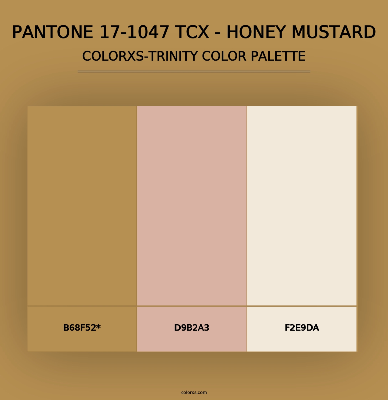 PANTONE 17-1047 TCX - Honey Mustard - Colorxs Trinity Palette