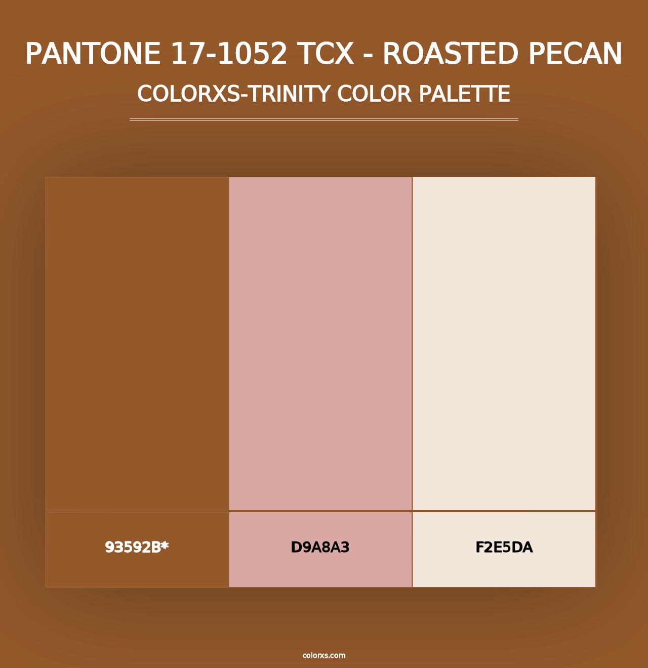 PANTONE 17-1052 TCX - Roasted Pecan - Colorxs Trinity Palette