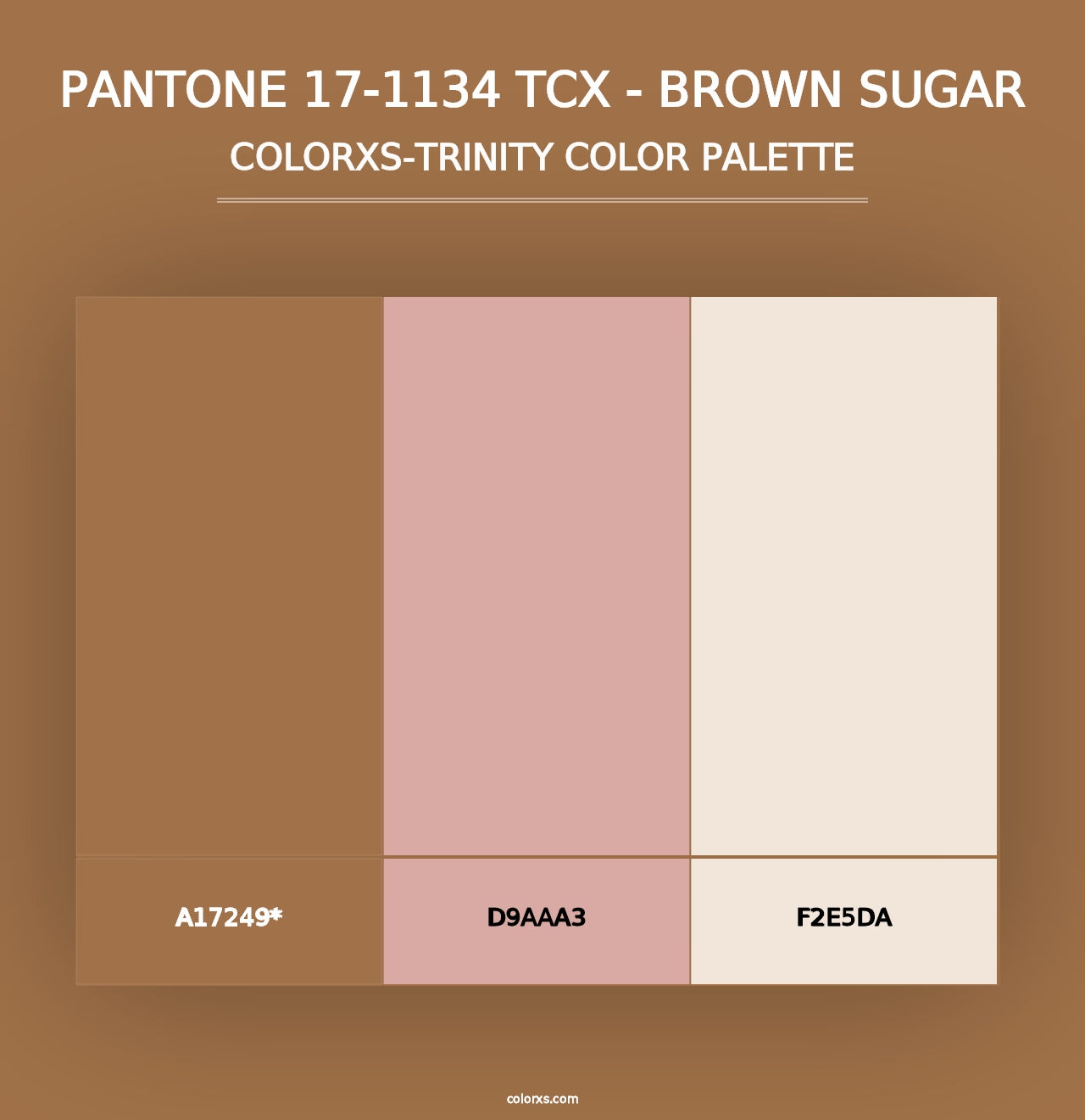 PANTONE 17-1134 TCX - Brown Sugar - Colorxs Trinity Palette