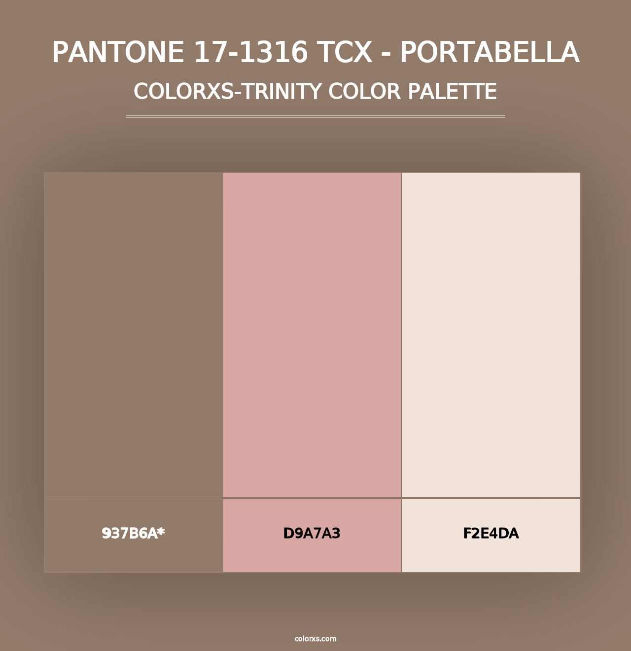 PANTONE 17-1316 TCX - Portabella - Colorxs Trinity Palette