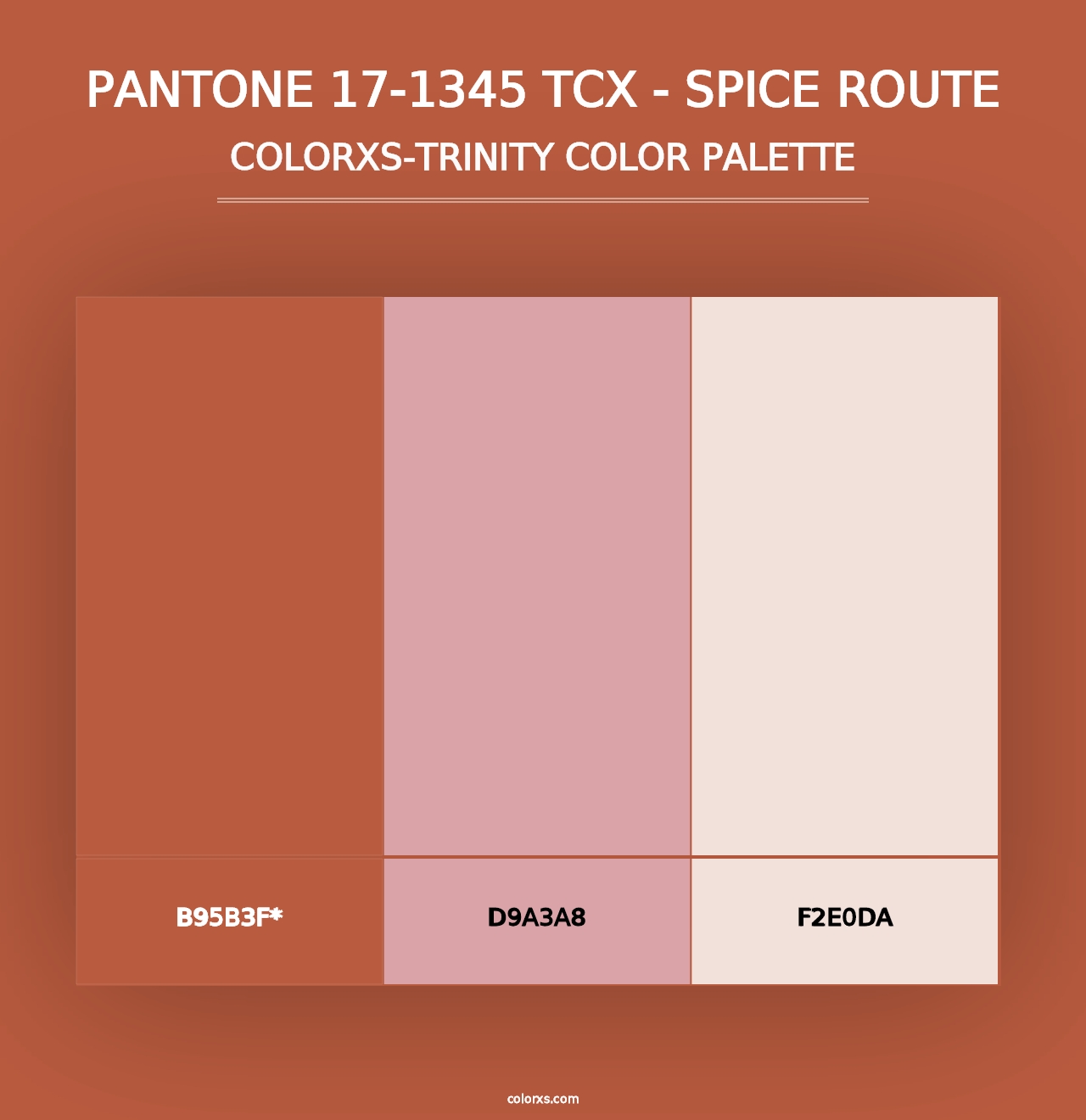 PANTONE 17-1345 TCX - Spice Route - Colorxs Trinity Palette