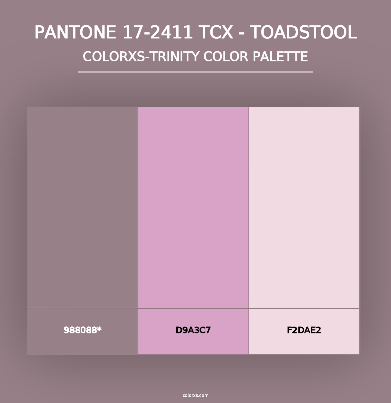 PANTONE 17-2411 TCX - Toadstool - Colorxs Trinity Palette