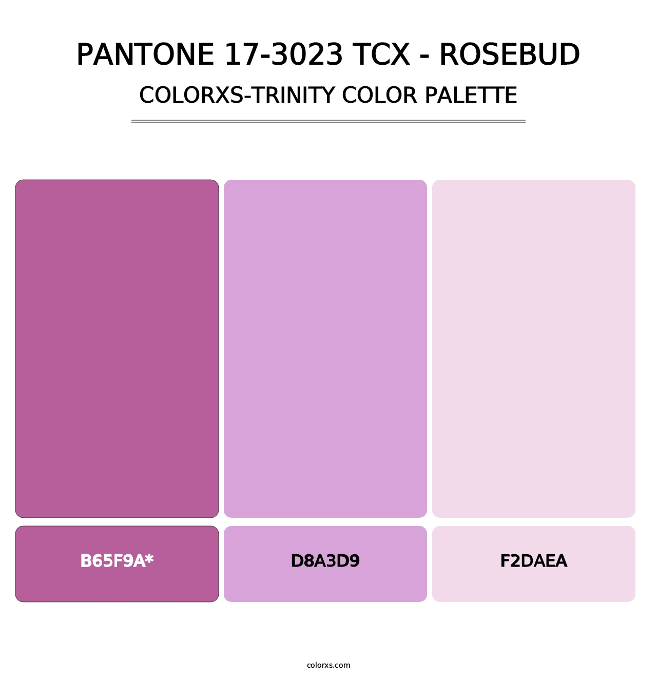 PANTONE 17-3023 TCX - Rosebud - Colorxs Trinity Palette