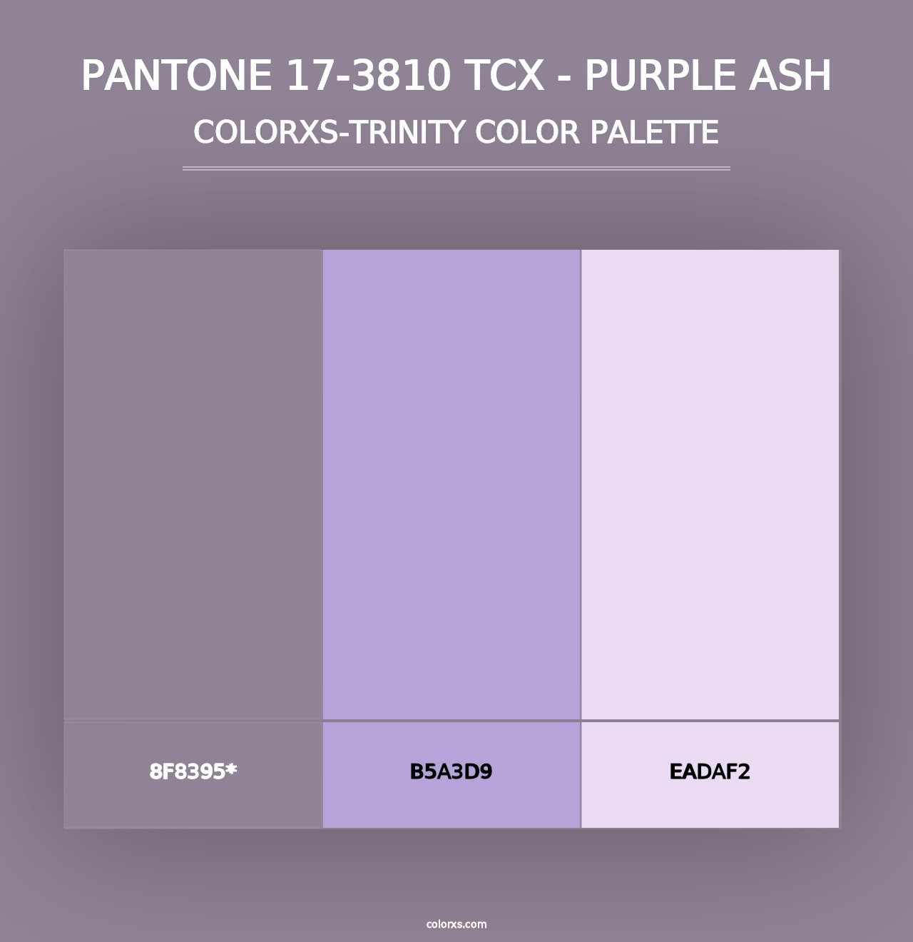 PANTONE 17-3810 TCX - Purple Ash - Colorxs Trinity Palette