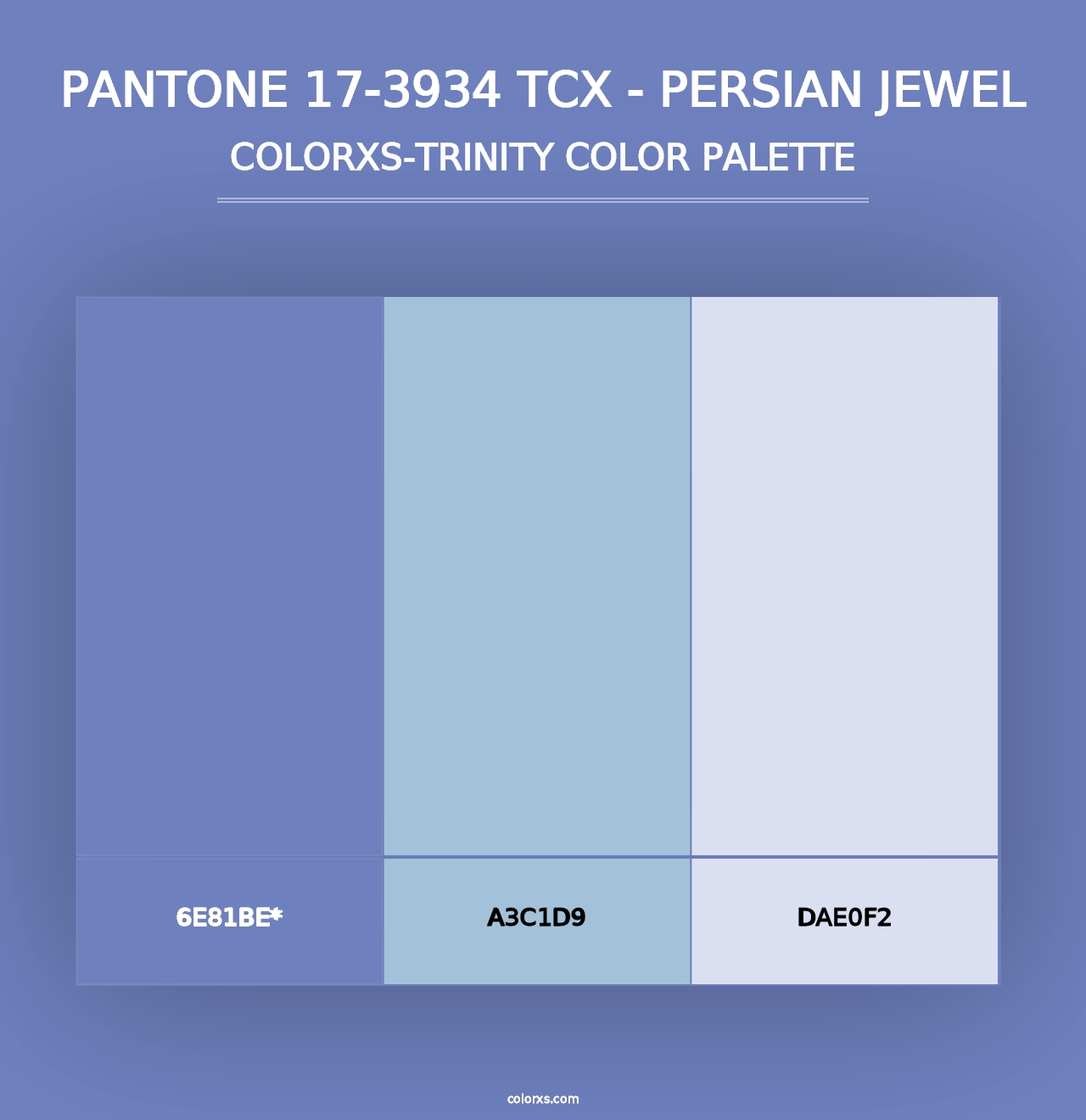 PANTONE 17-3934 TCX - Persian Jewel - Colorxs Trinity Palette