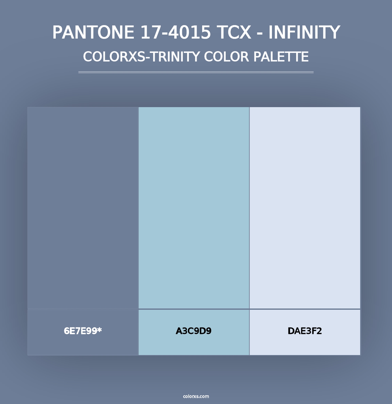 PANTONE 17-4015 TCX - Infinity - Colorxs Trinity Palette