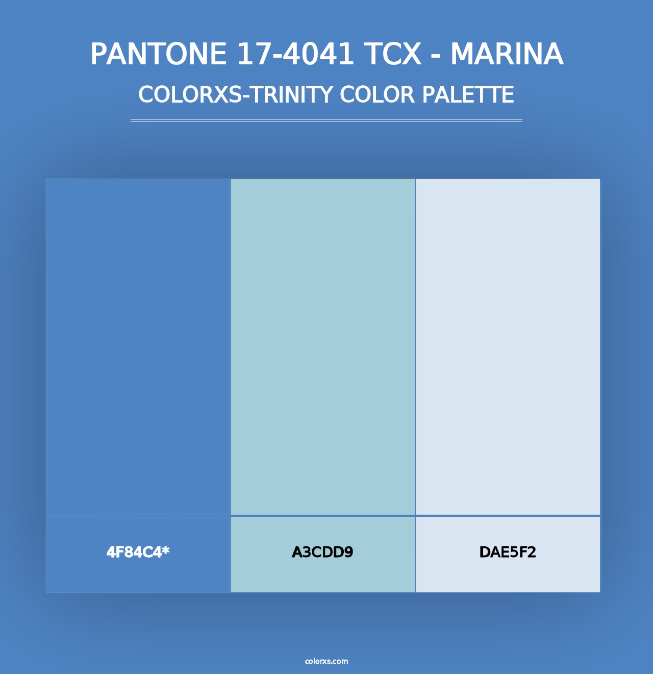 PANTONE 17-4041 TCX - Marina - Colorxs Trinity Palette