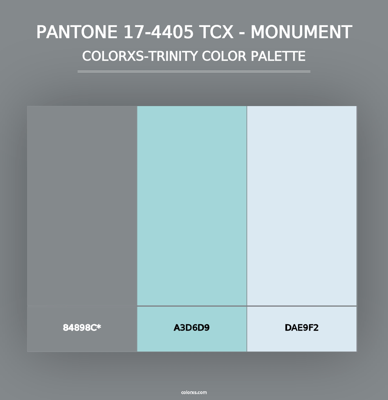 PANTONE 17-4405 TCX - Monument - Colorxs Trinity Palette