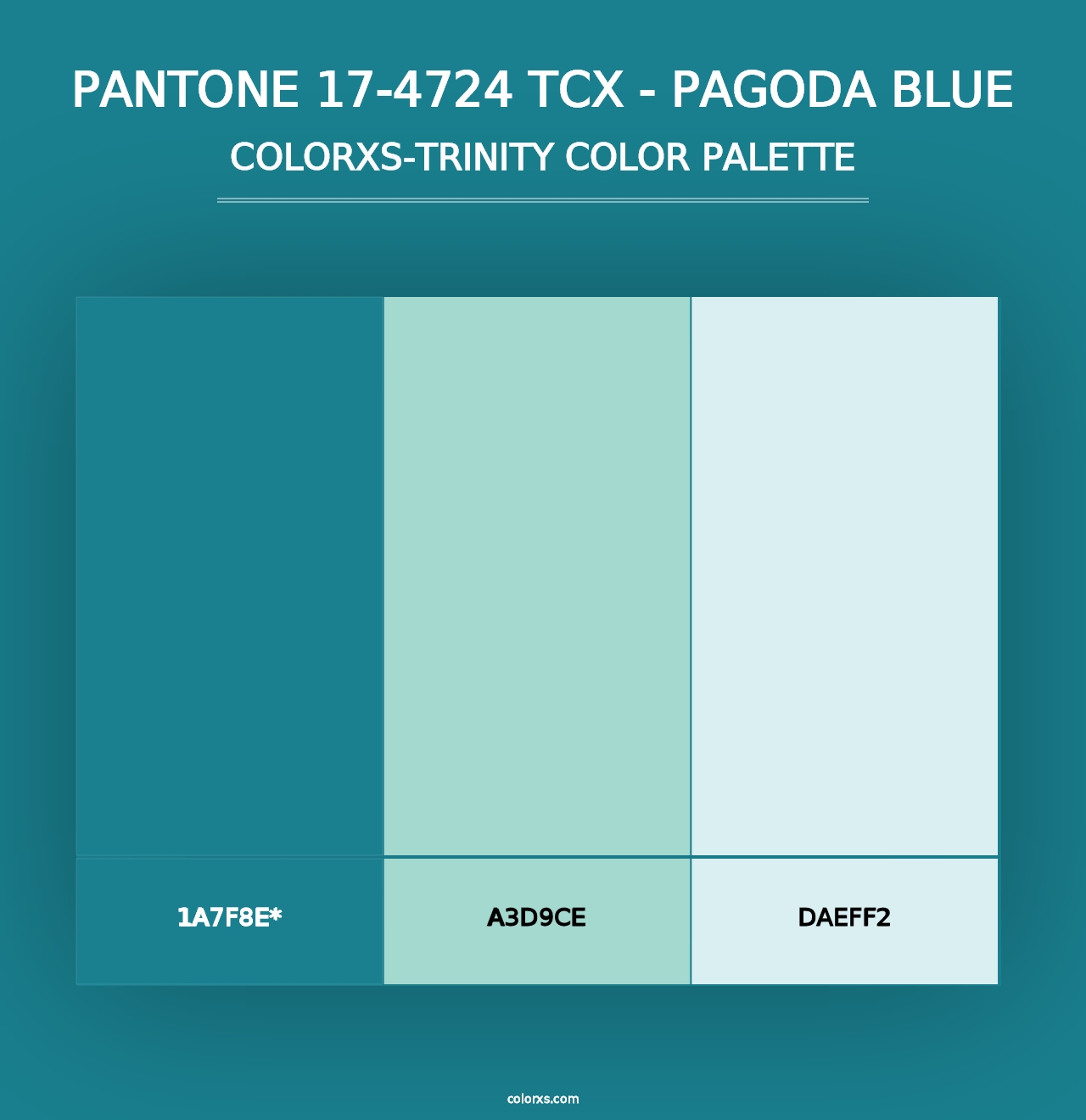 PANTONE 17-4724 TCX - Pagoda Blue - Colorxs Trinity Palette