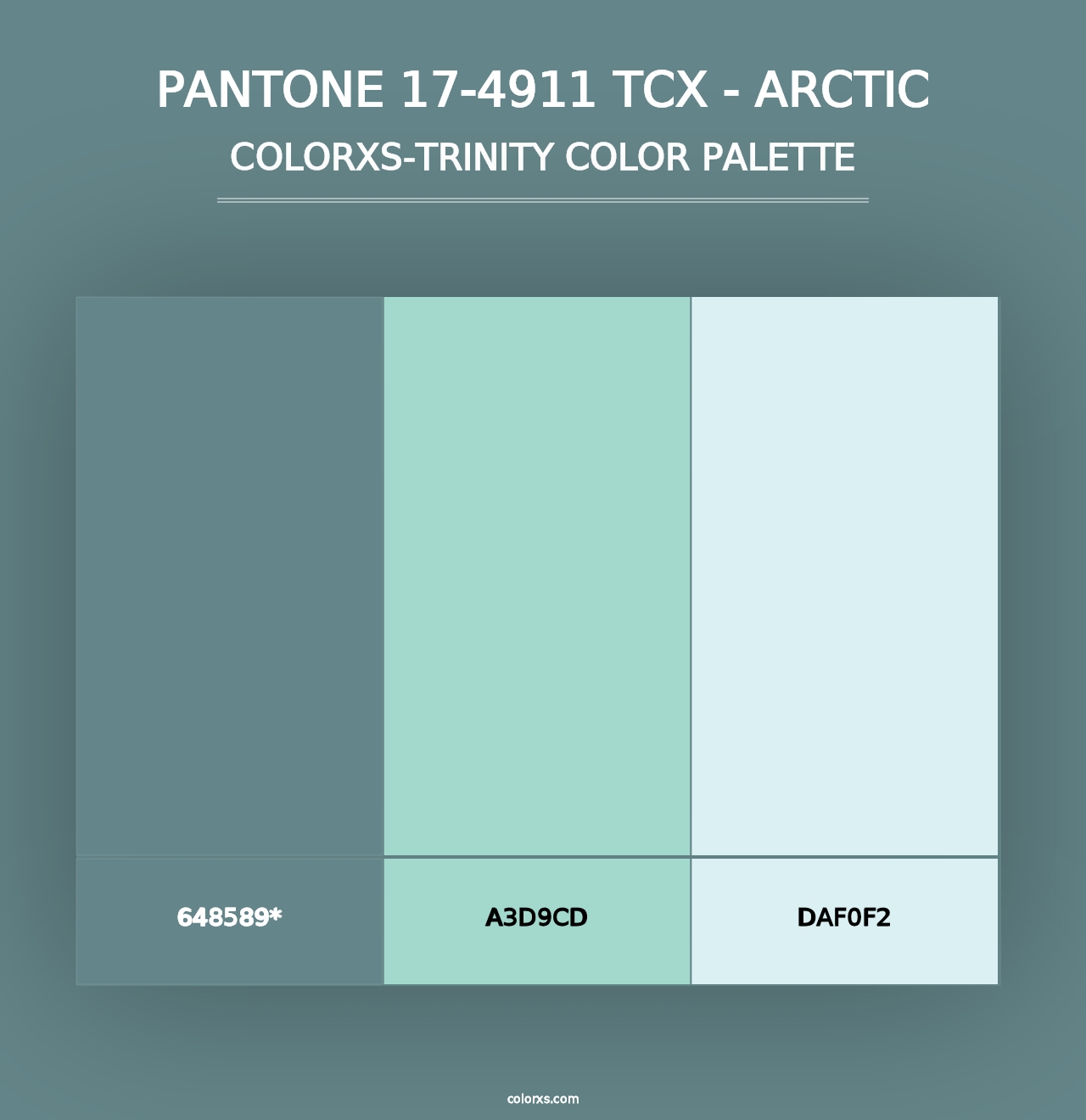 PANTONE 17-4911 TCX - Arctic - Colorxs Trinity Palette