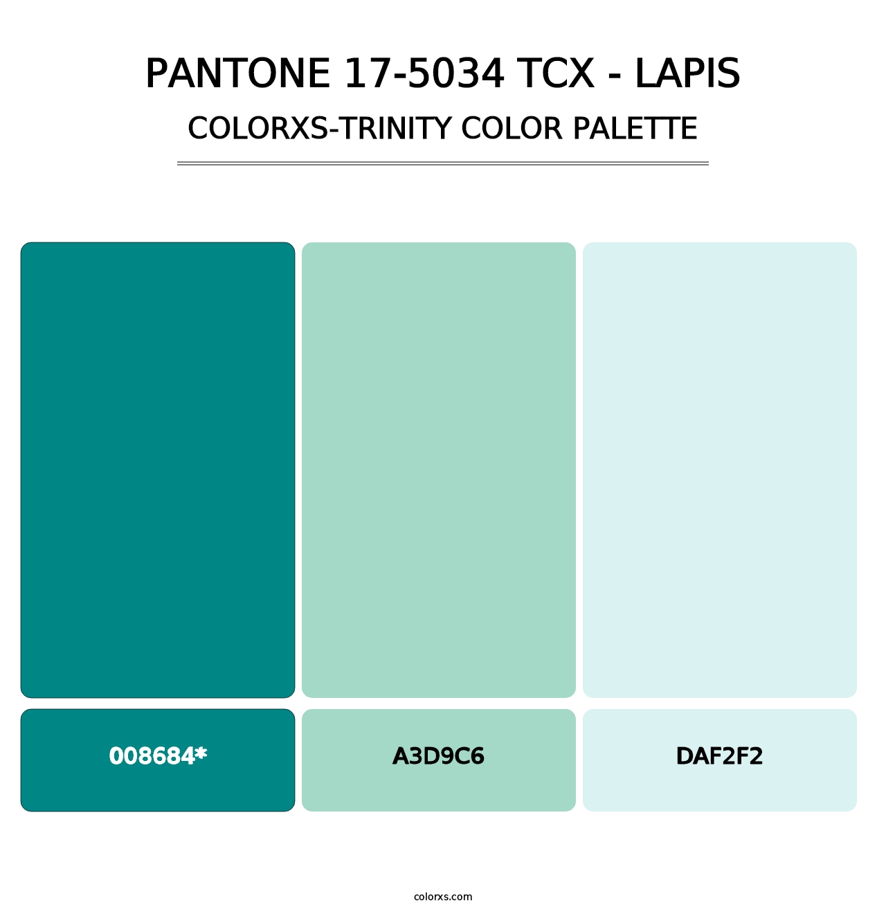 PANTONE 17-5034 TCX - Lapis - Colorxs Trinity Palette