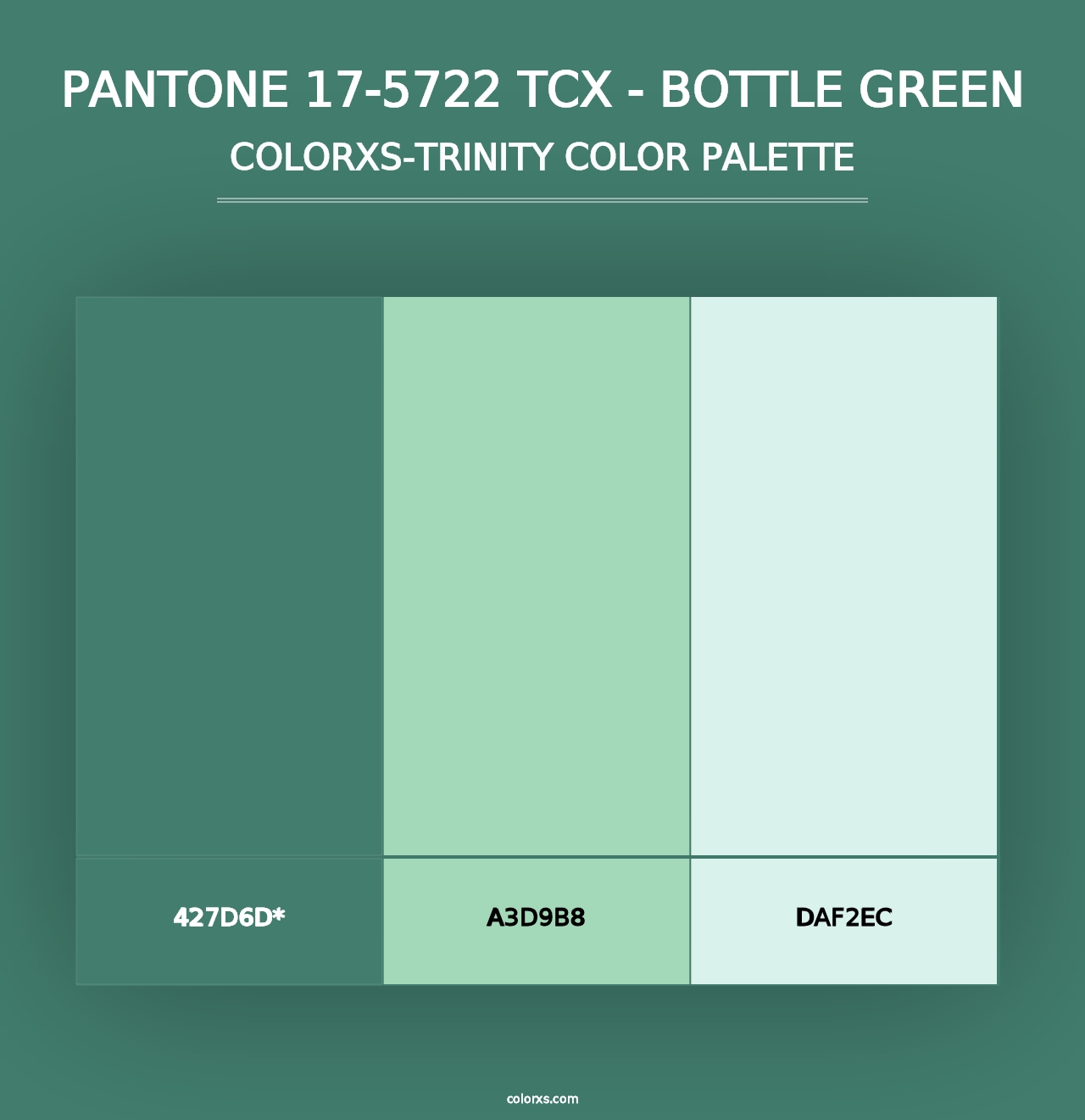 PANTONE 17-5722 TCX - Bottle Green - Colorxs Trinity Palette