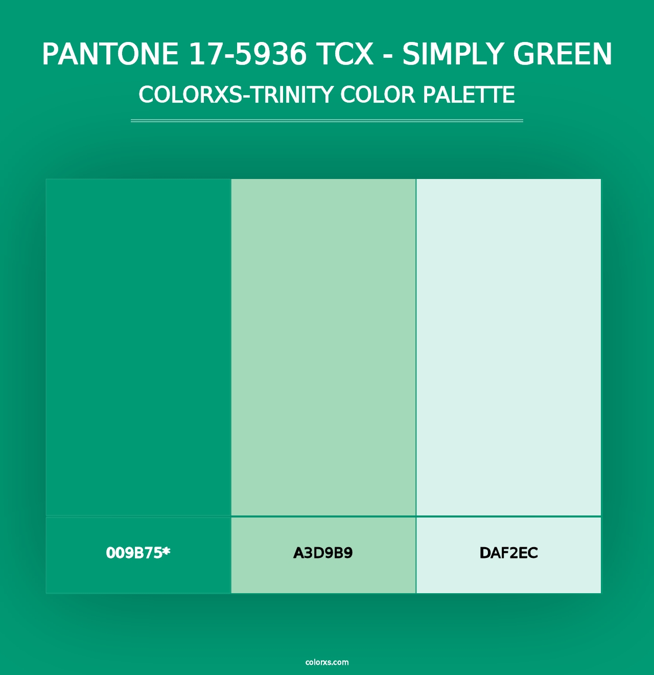 PANTONE 17-5936 TCX - Simply Green - Colorxs Trinity Palette