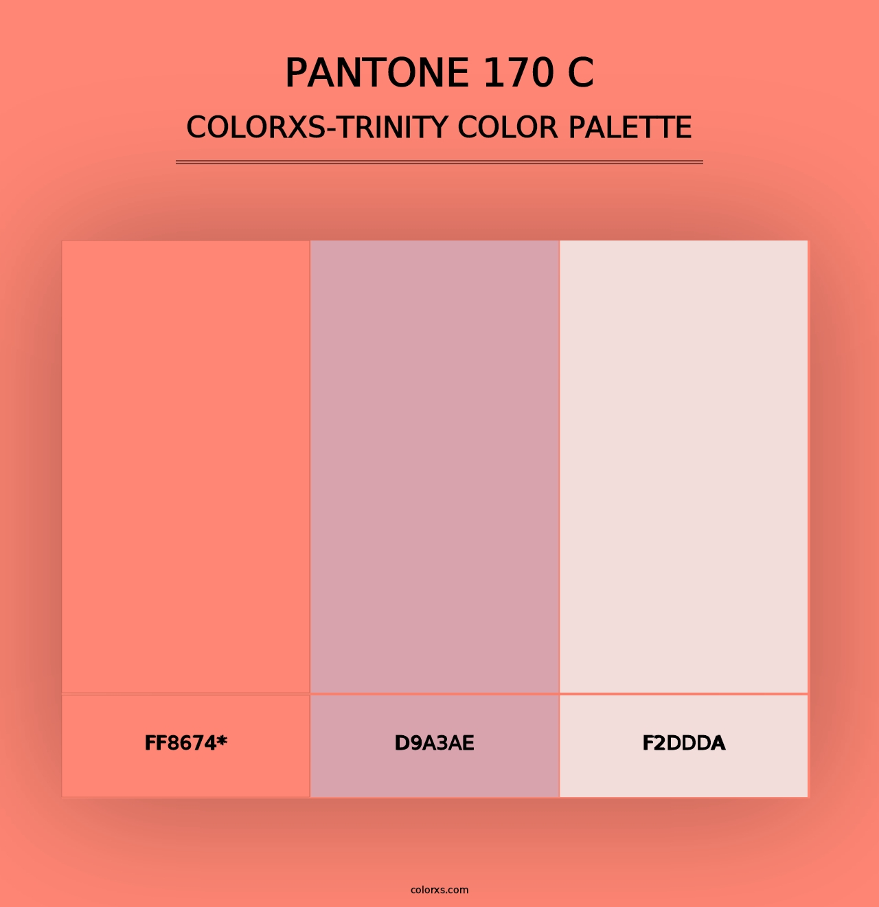 PANTONE 170 C - Colorxs Trinity Palette