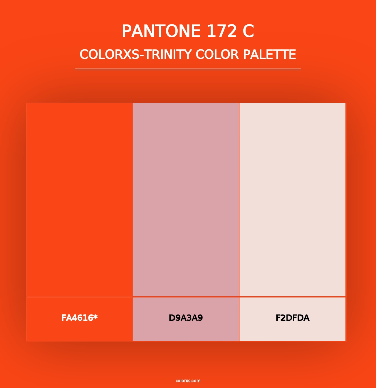 PANTONE 172 C - Colorxs Trinity Palette