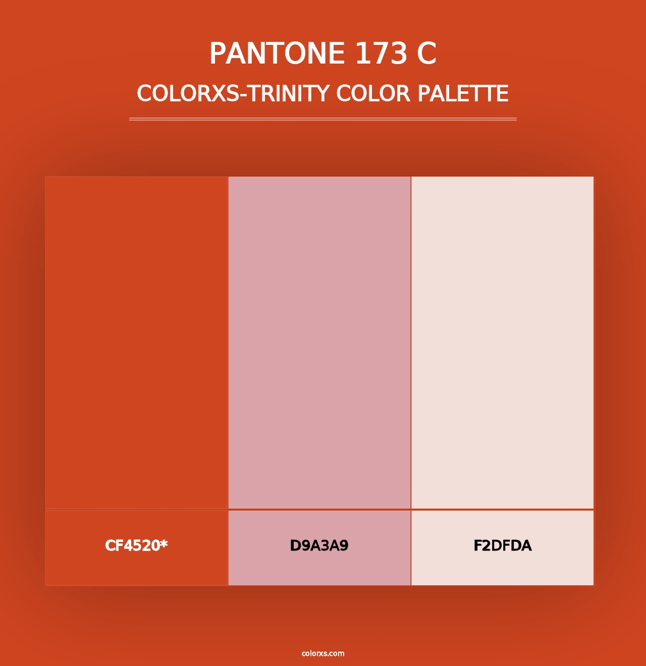 PANTONE 173 C - Colorxs Trinity Palette