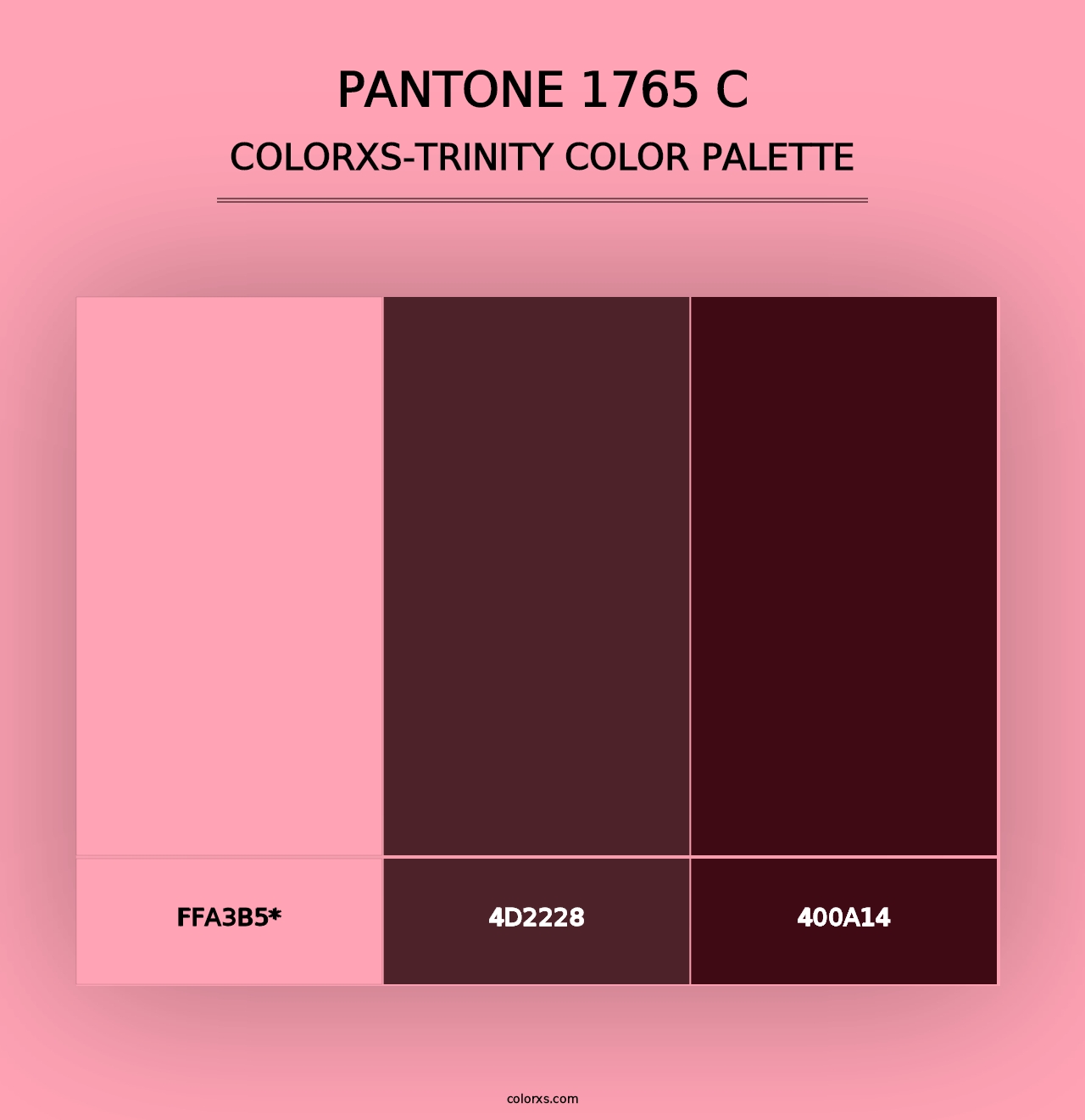 PANTONE 1765 C - Colorxs Trinity Palette