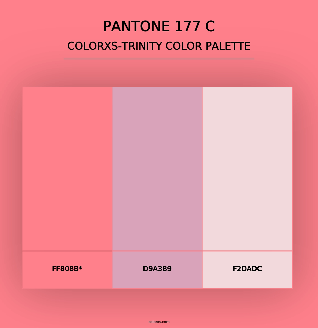 PANTONE 177 C - Colorxs Trinity Palette