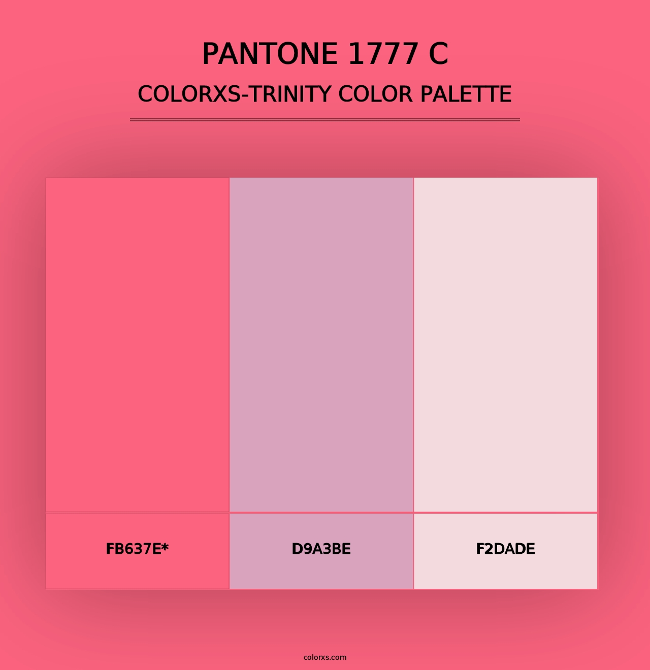 PANTONE 1777 C - Colorxs Trinity Palette