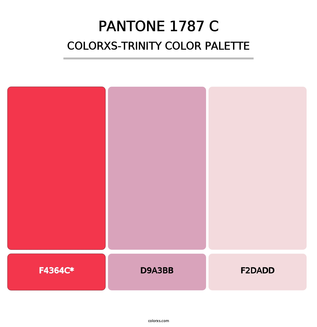 PANTONE 1787 C - Colorxs Trinity Palette