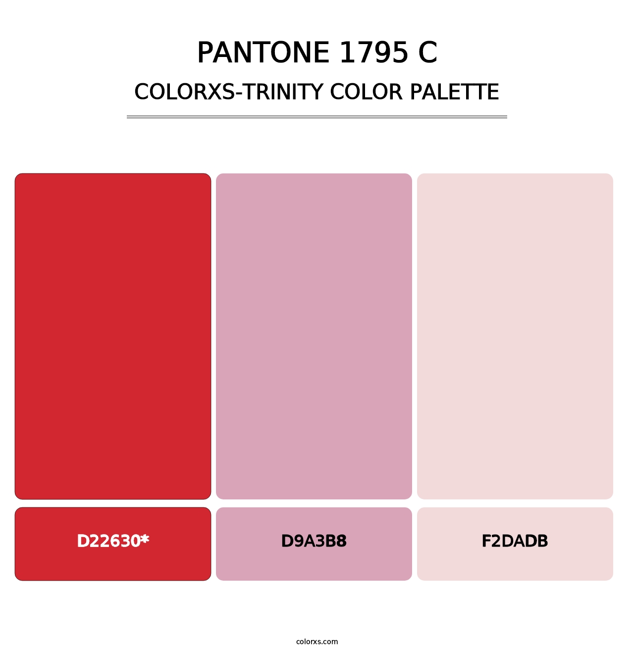 PANTONE 1795 C - Colorxs Trinity Palette