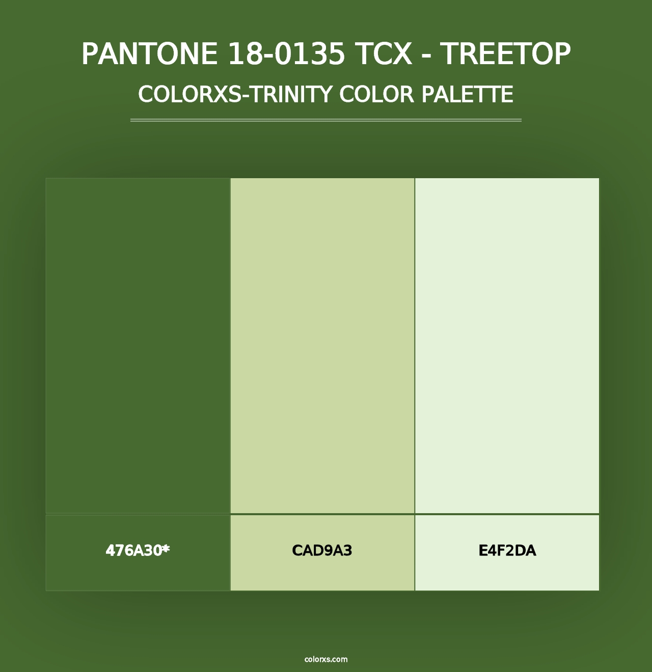 PANTONE 18-0135 TCX - Treetop - Colorxs Trinity Palette