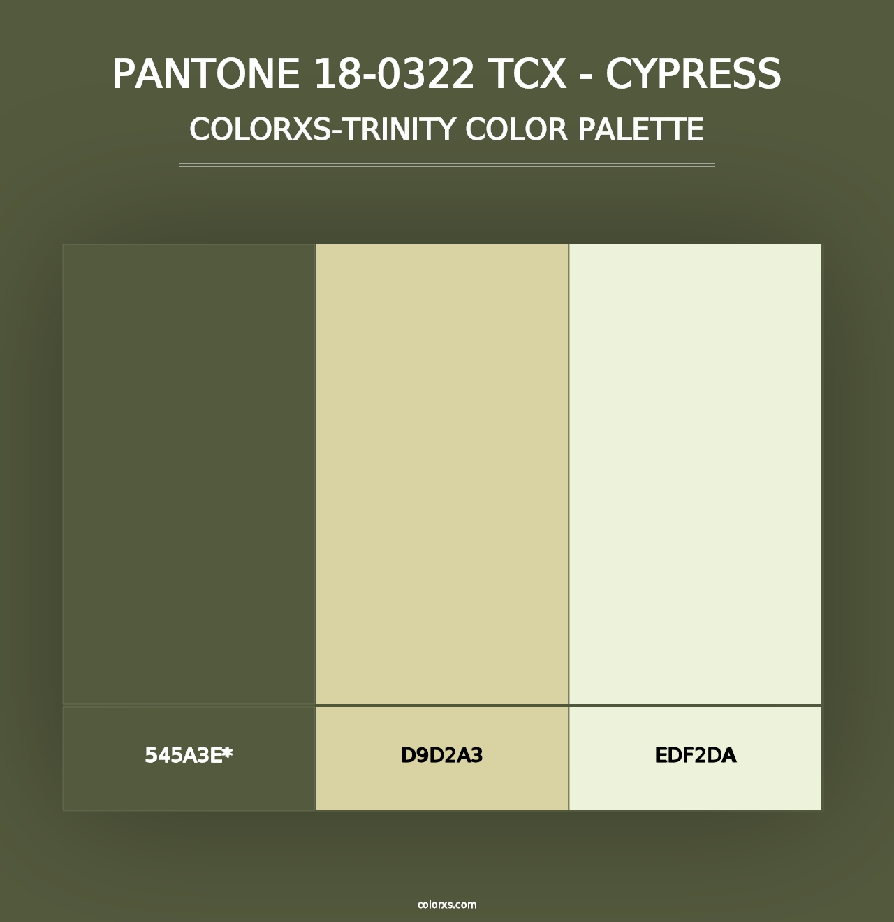 PANTONE 18-0322 TCX - Cypress - Colorxs Trinity Palette