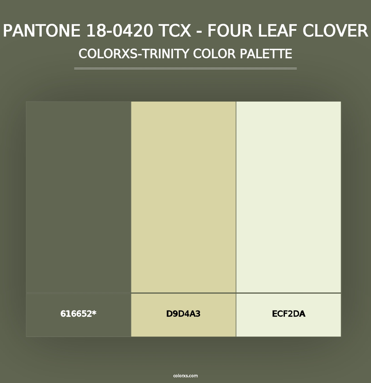 PANTONE 18-0420 TCX - Four Leaf Clover - Colorxs Trinity Palette