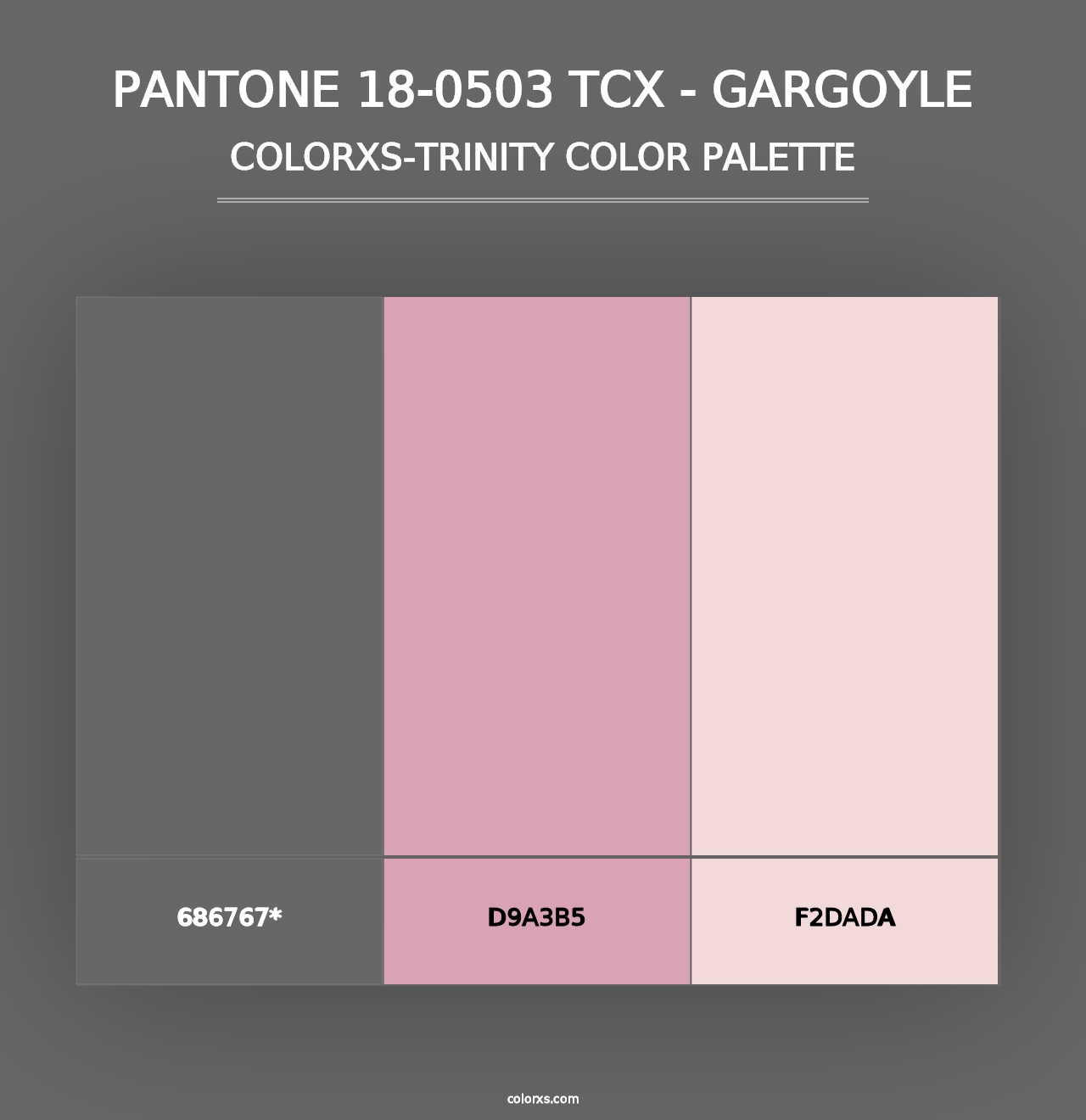 PANTONE 18-0503 TCX - Gargoyle - Colorxs Trinity Palette