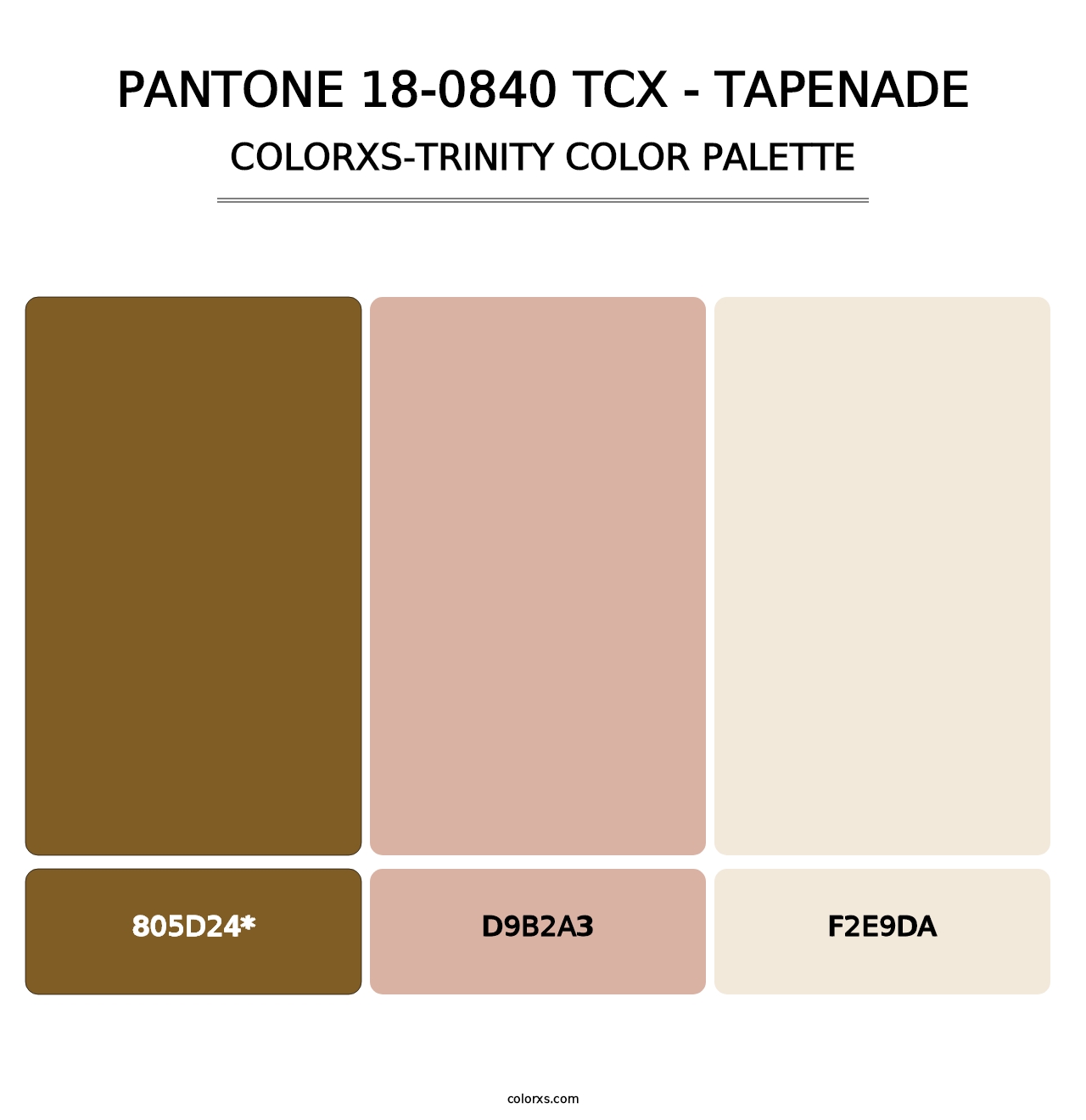 PANTONE 18-0840 TCX - Tapenade - Colorxs Trinity Palette