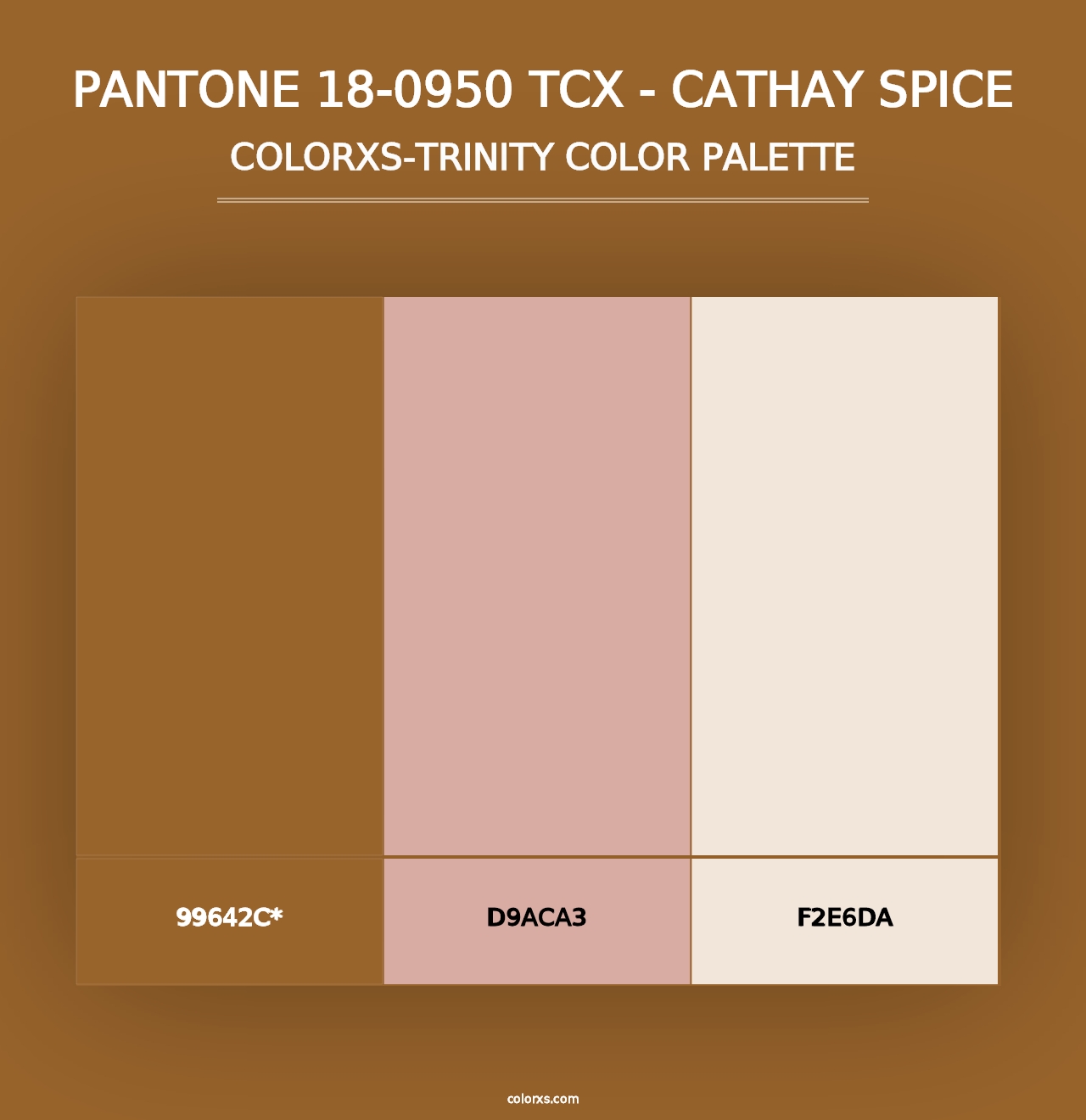 PANTONE 18-0950 TCX - Cathay Spice - Colorxs Trinity Palette