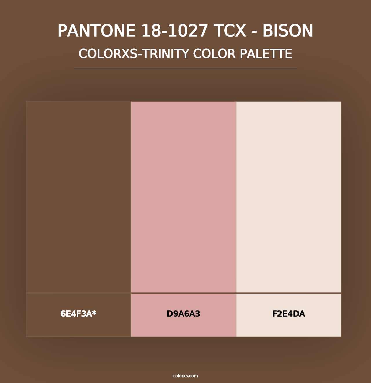 PANTONE 18-1027 TCX - Bison - Colorxs Trinity Palette