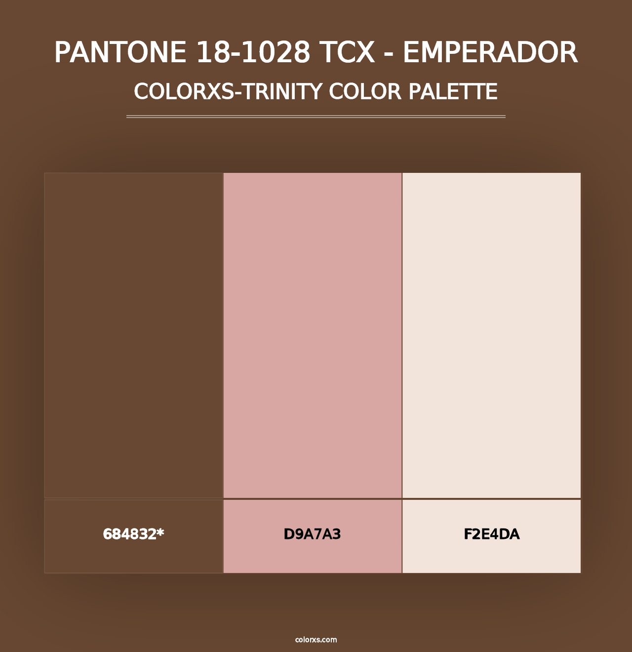 PANTONE 18-1028 TCX - Emperador - Colorxs Trinity Palette