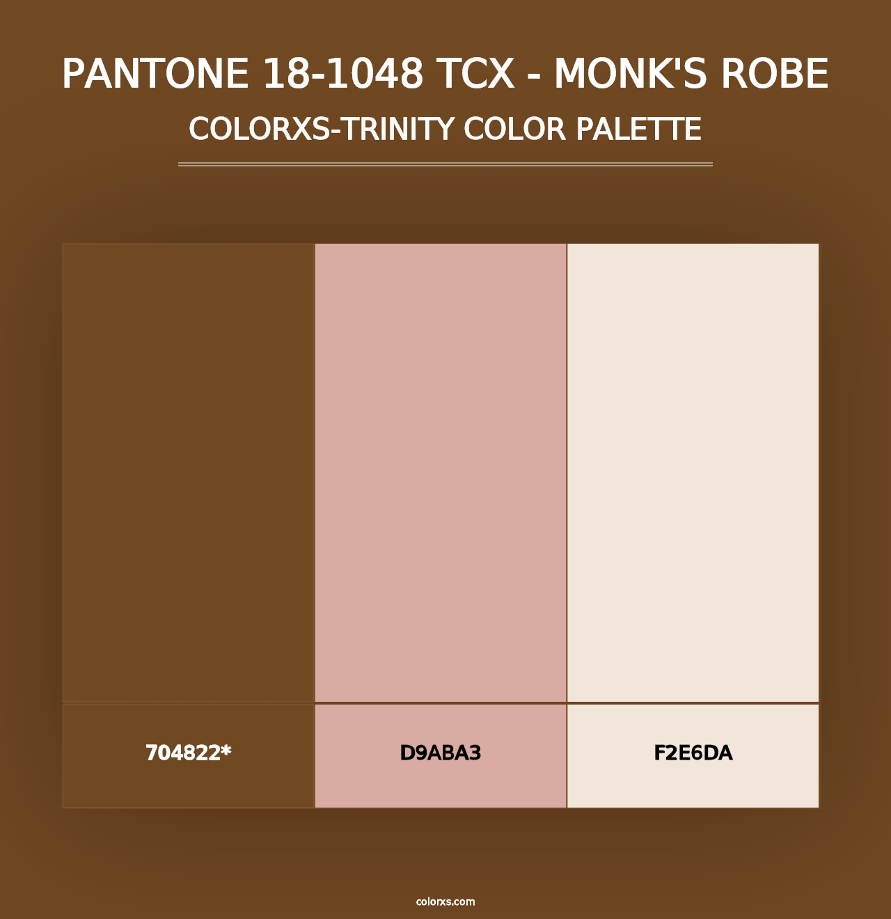 PANTONE 18-1048 TCX - Monk's Robe - Colorxs Trinity Palette