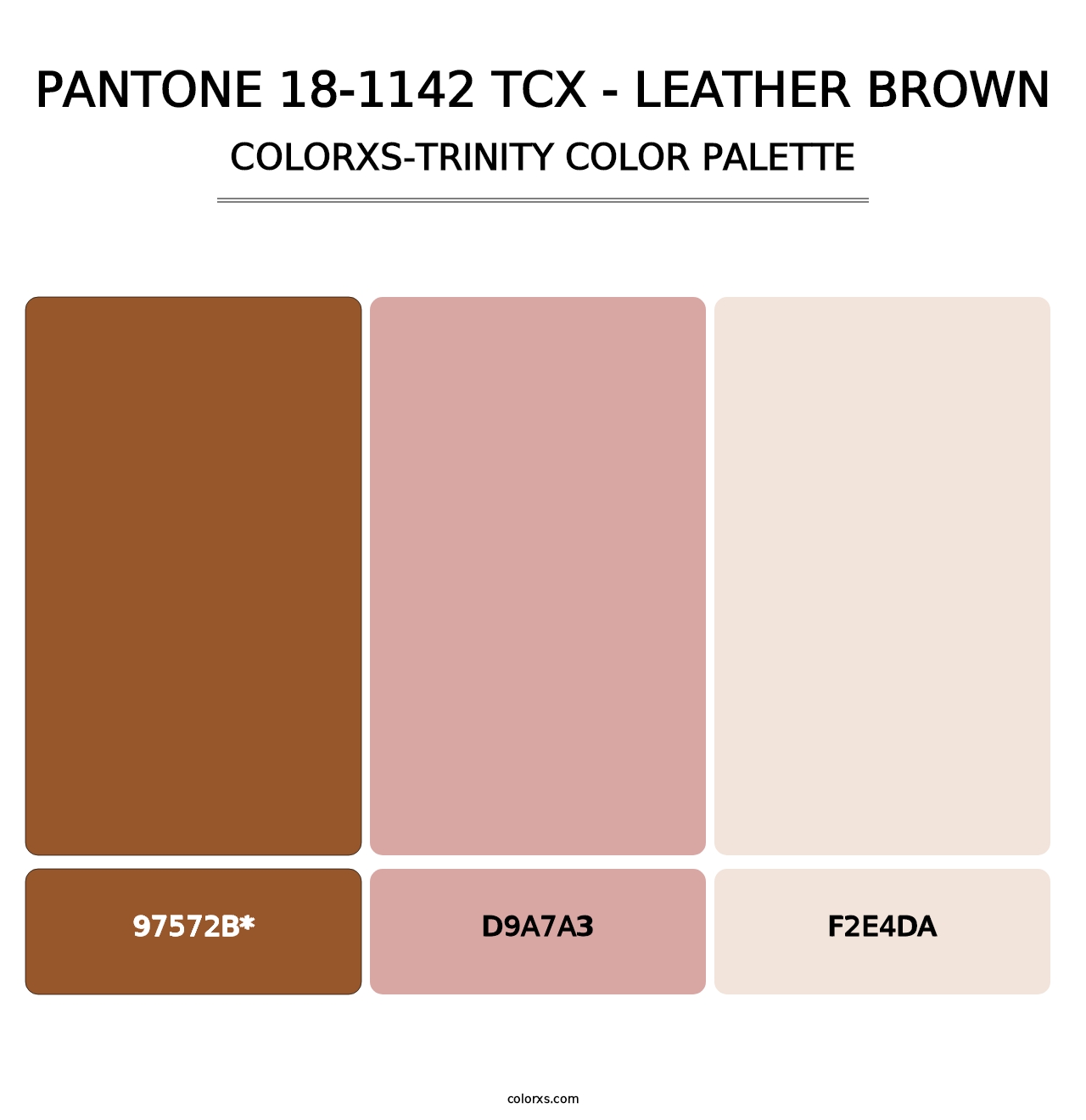 PANTONE 18-1142 TCX - Leather Brown - Colorxs Trinity Palette