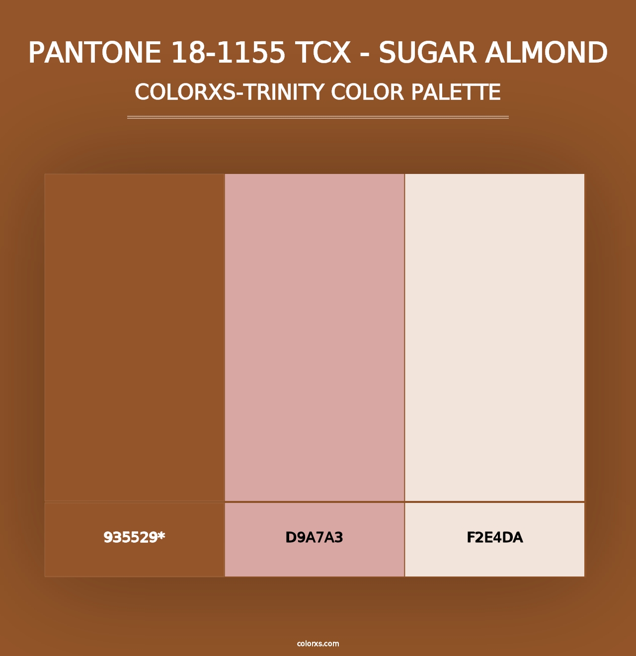 PANTONE 18-1155 TCX - Sugar Almond - Colorxs Trinity Palette