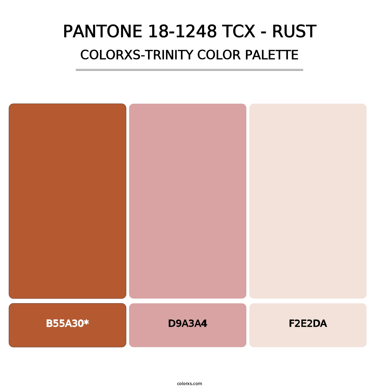 PANTONE 18-1248 TCX - Rust - Colorxs Trinity Palette