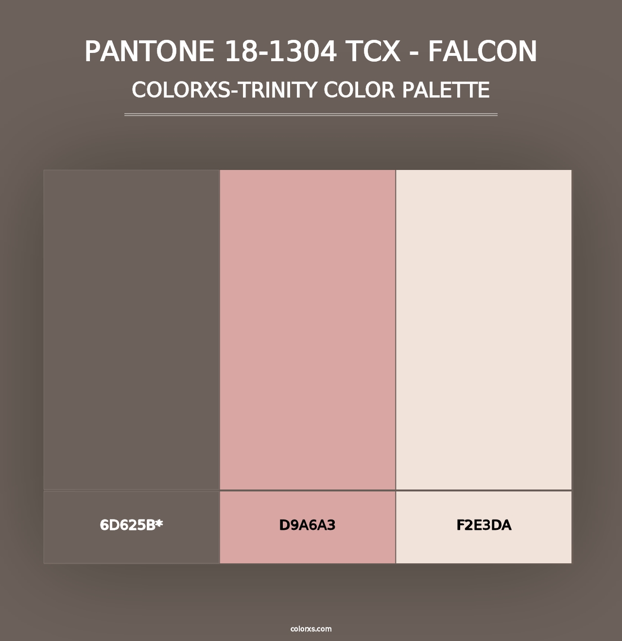 PANTONE 18-1304 TCX - Falcon - Colorxs Trinity Palette