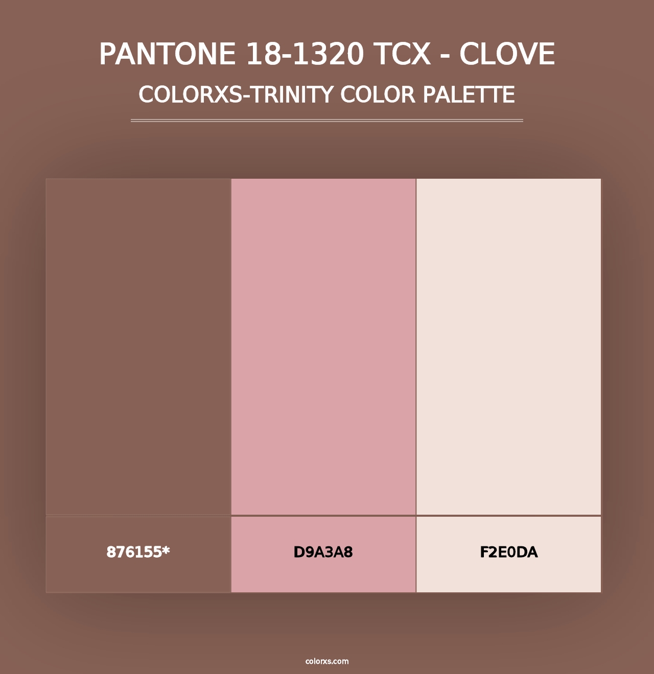 PANTONE 18-1320 TCX - Clove - Colorxs Trinity Palette