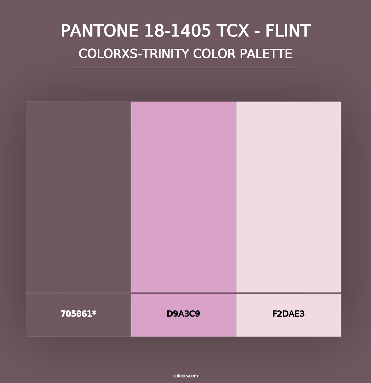 PANTONE 18-1405 TCX - Flint - Colorxs Trinity Palette