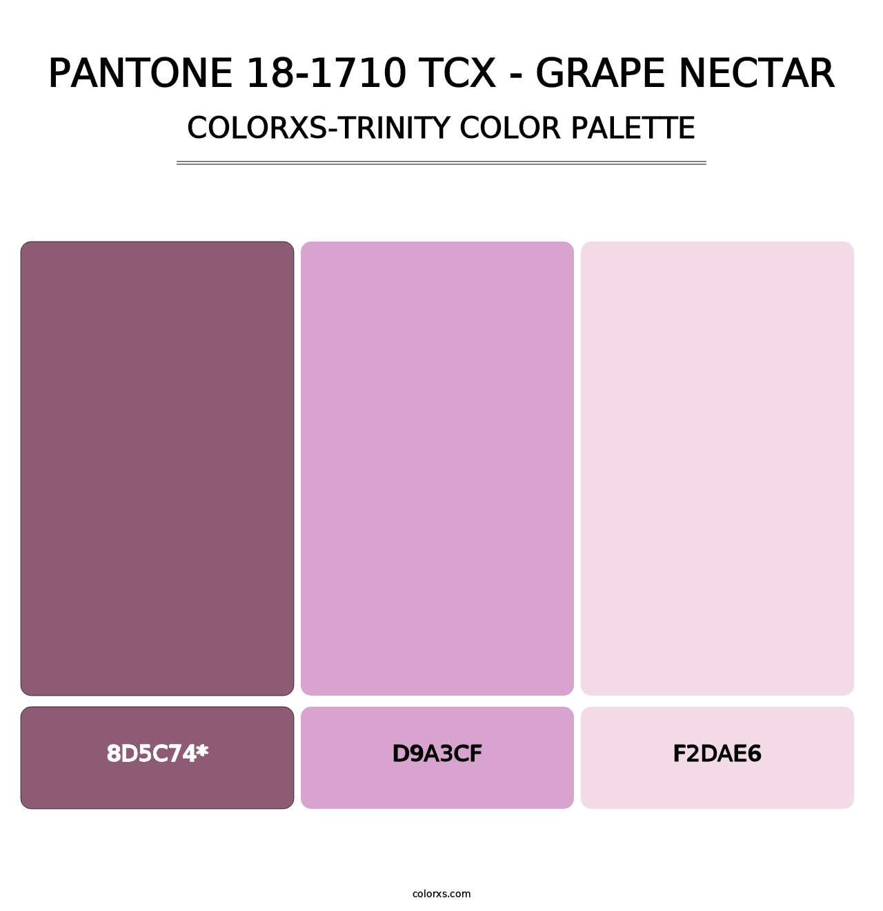 PANTONE 18-1710 TCX - Grape Nectar - Colorxs Trinity Palette