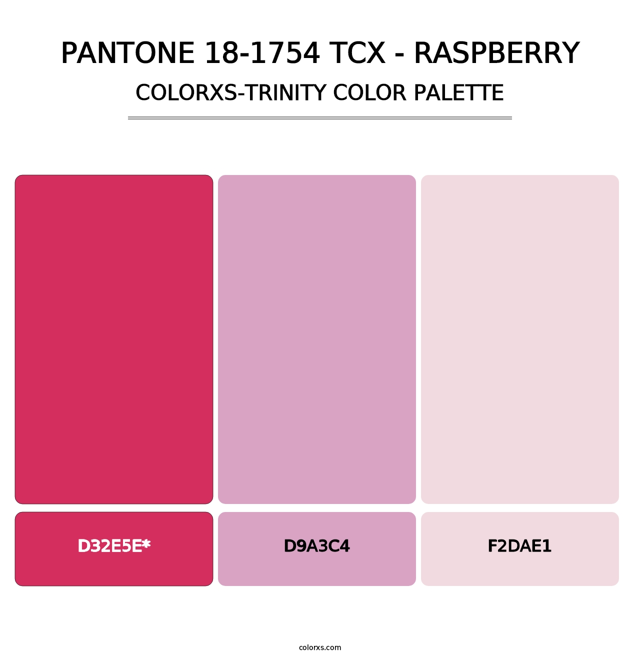 PANTONE 18-1754 TCX - Raspberry - Colorxs Trinity Palette