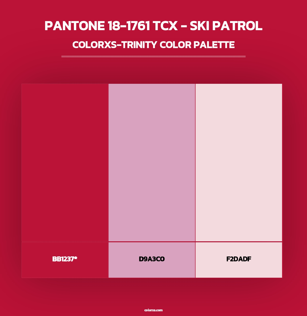 PANTONE 18-1761 TCX - Ski Patrol - Colorxs Trinity Palette