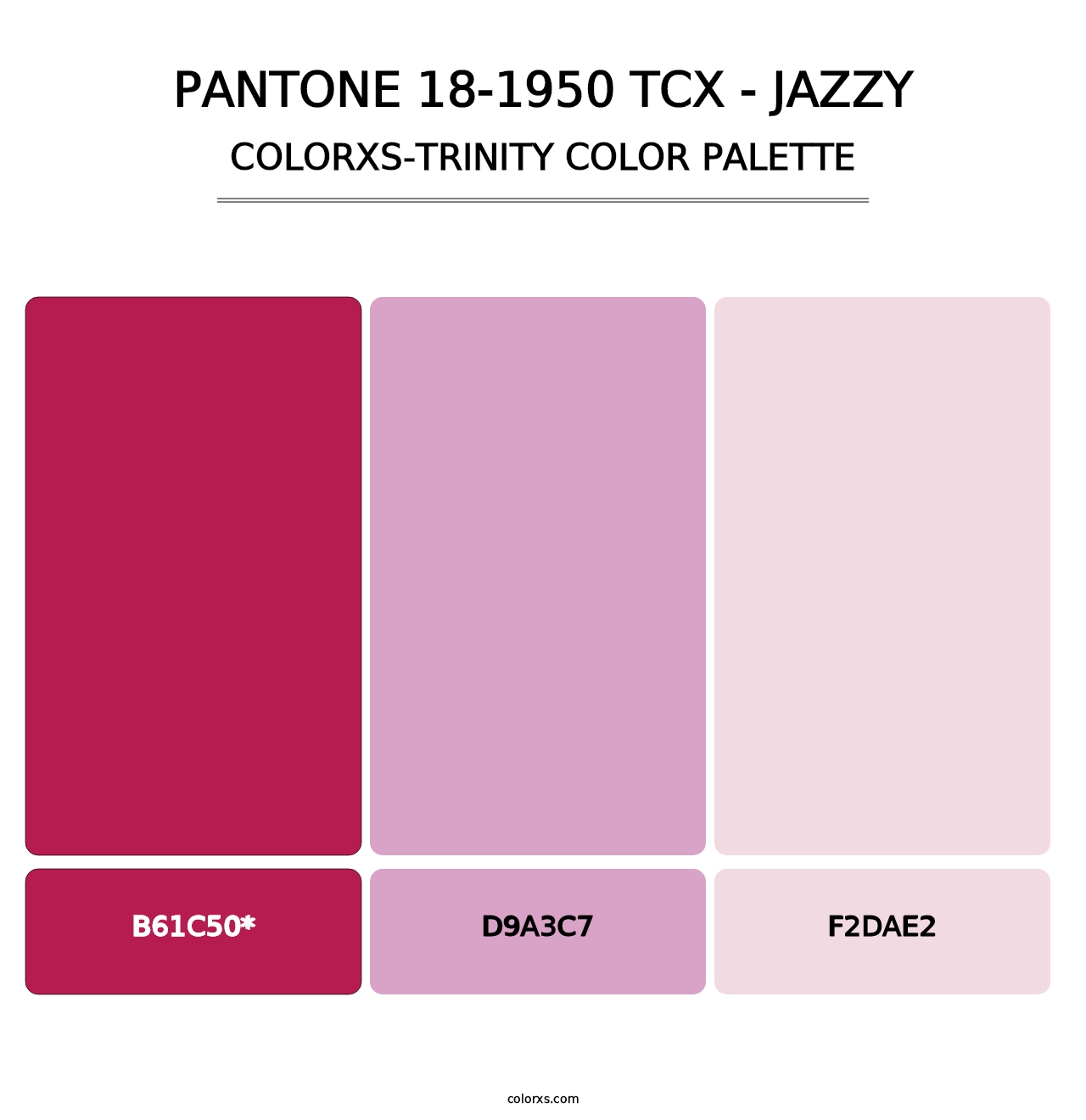 PANTONE 18-1950 TCX - Jazzy - Colorxs Trinity Palette