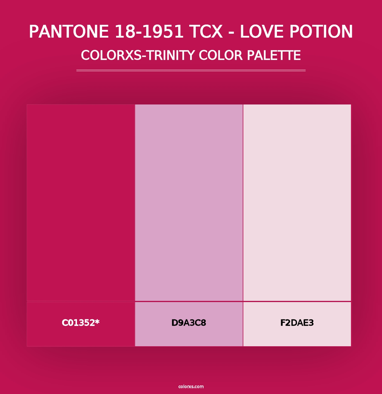 PANTONE 18-1951 TCX - Love Potion - Colorxs Trinity Palette