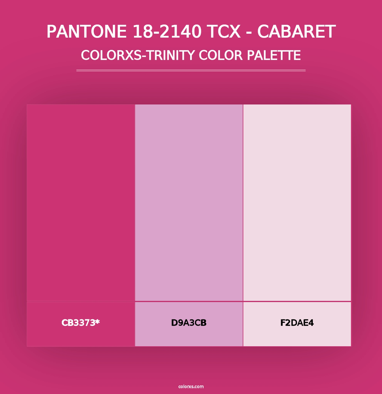 PANTONE 18-2140 TCX - Cabaret - Colorxs Trinity Palette