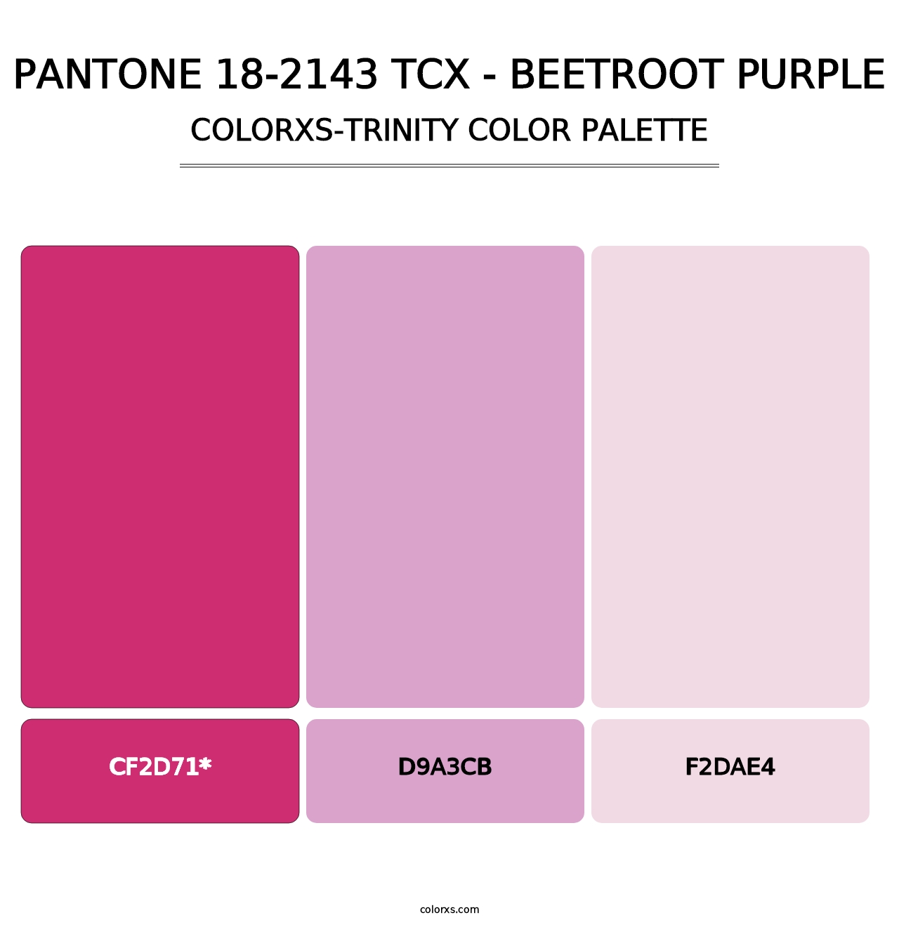 PANTONE 18-2143 TCX - Beetroot Purple - Colorxs Trinity Palette