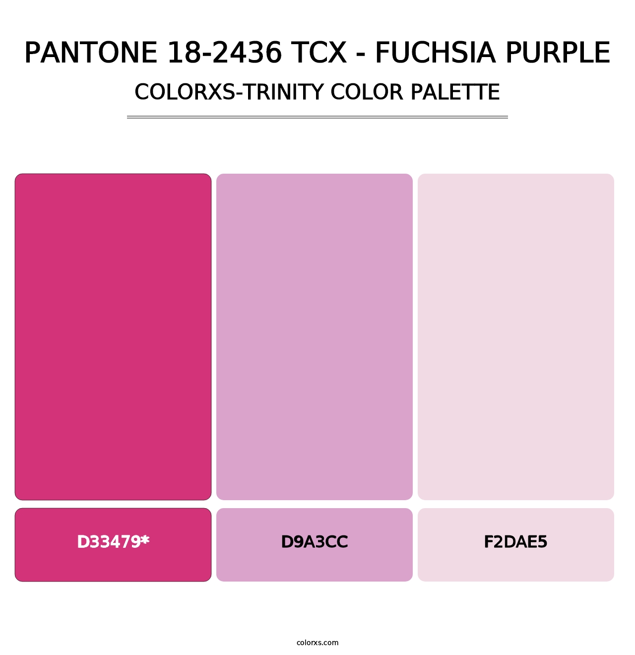 PANTONE 18-2436 TCX - Fuchsia Purple - Colorxs Trinity Palette