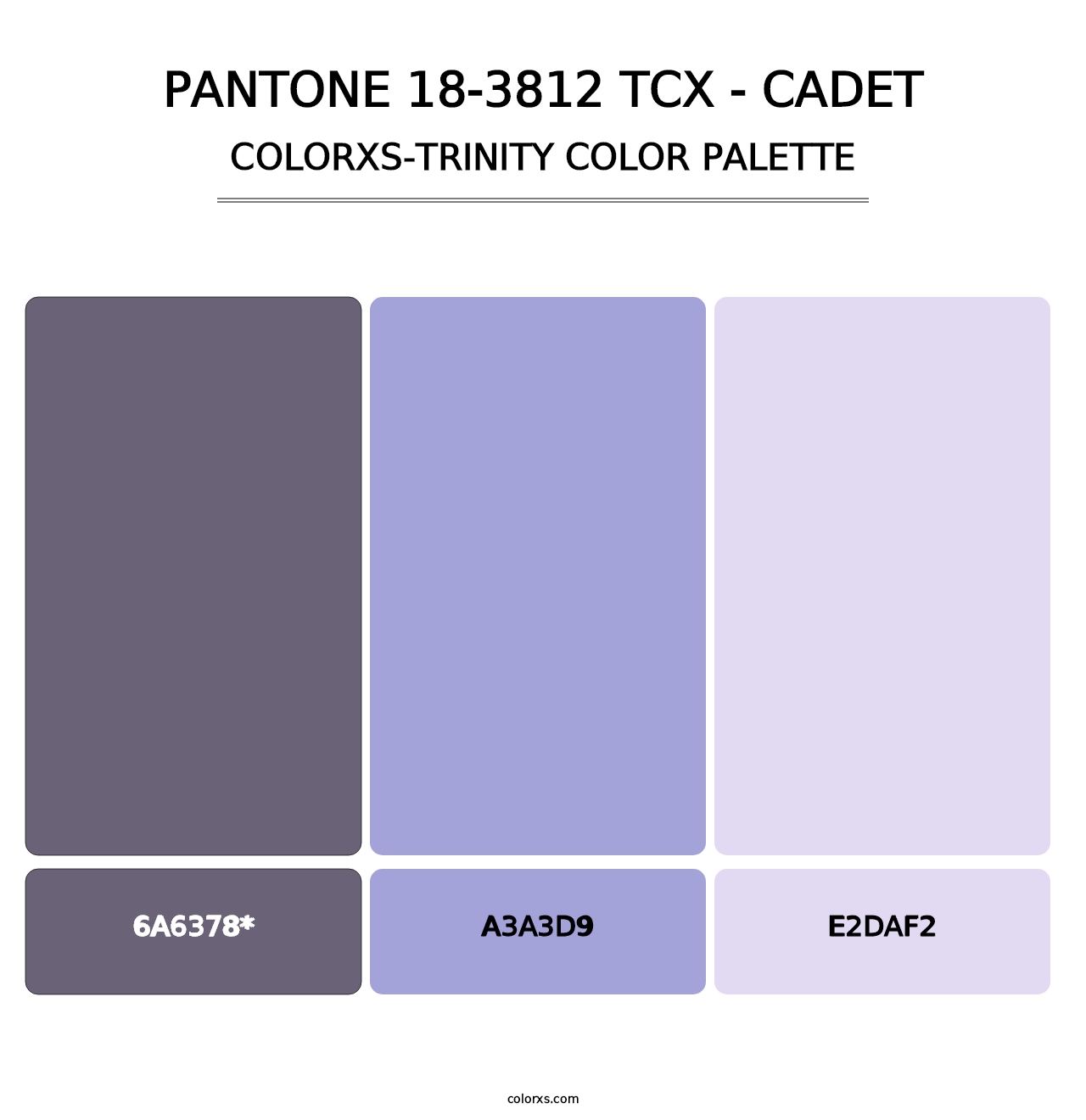 PANTONE 18-3812 TCX - Cadet - Colorxs Trinity Palette