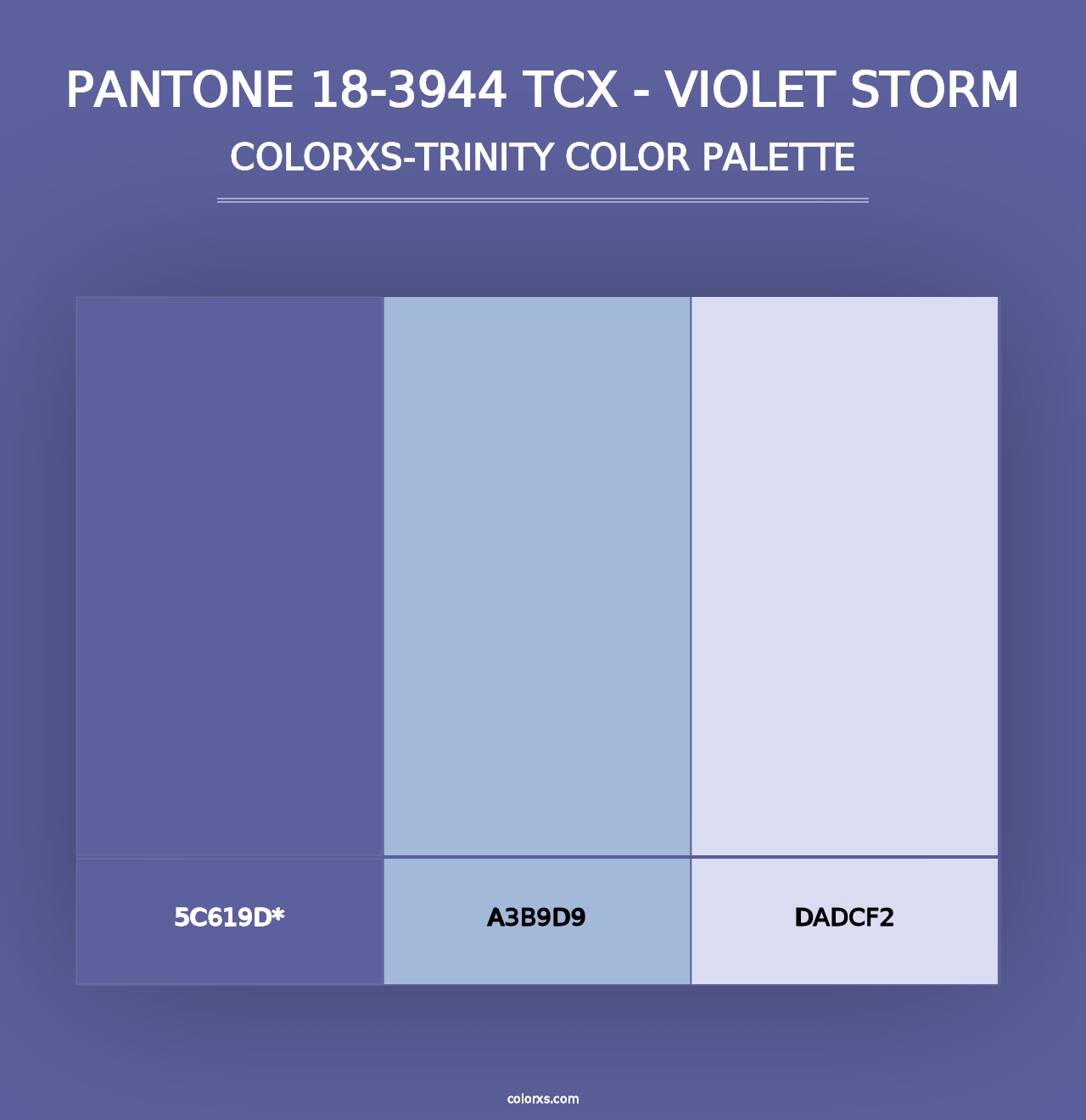 PANTONE 18-3944 TCX - Violet Storm - Colorxs Trinity Palette